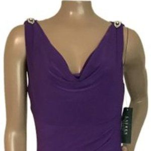 Lauren Ralph Lauren Purple Sleeves Formal Dress .8